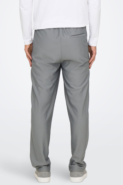 ONLY & SONS Sinus Loose Plizze Pants Limestone