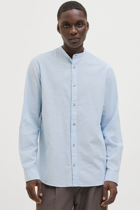 Jack & Jones Summer Band Hemd LS Chambray Blue