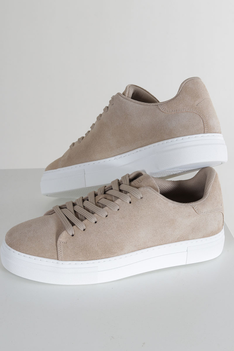 Selected David Chunky Suede Leather Sneaker Sand