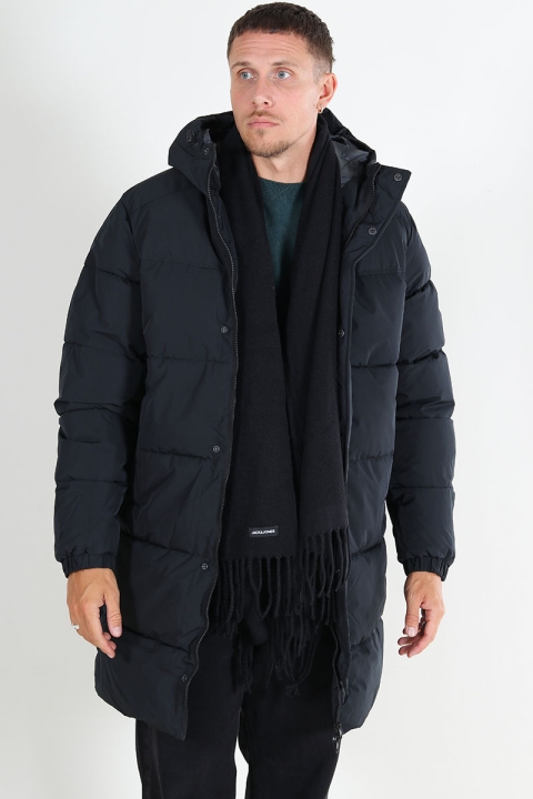 Jack & Jones Bradley Lon Puffer Hood Black