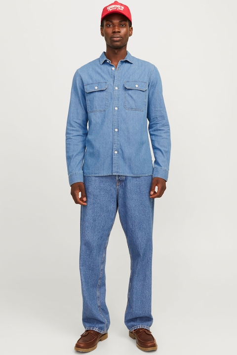 Jack & Jones Travis Hemd LS Light Blue Denim