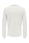 ONLY & SONS Phil Rib LS Polo Knit Cloud Dancer