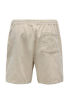 ONLY & SONS Alfie Relax Cord Shorts Silver Lining