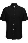 ONLY & SONS Caiden SS Linen Hemd Black