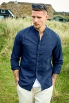 Jack & Jones Summer Band Linen Hemd LS Navy Blazer