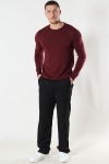 Clean Cut Copenhagen Merino Wool Crew Dark Plum Melange