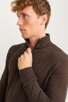 Jack & Jones Emil Knit Half Zip Mulch