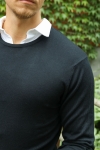 JEFF GREYSON CREW KNIT Black