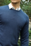 JEFF GREYSON CREW KNIT Navy Mix