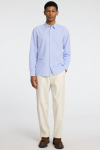 Selected Slim Sun Linen Hemd LS Cashmere Blue / White