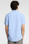 Selected Regular Sun Linen Hemd SS Cashmere Blue / White