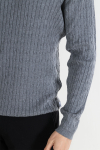 Kronstadt Cable Cotton Knit Lt Grey Mix