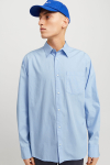 Jack & Jones Cody Relaxed Fit Poplin LS Hemd Chambray Blue