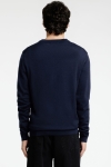 Selected Tray LS Merino Knit Crew Neck Navy Blazer