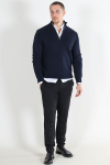 Kronstadt Carlo Cotton half zip knit Sky Captain