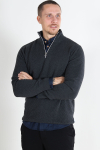 Kronstadt Carlo Cotton half zip knit Charcoal Mix