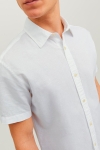 Jack & Jones Summer Linen Hemd SS White