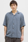 Jack & Jones Vincent Print Resort SS Hemd Bering Sea