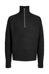 Jack & Jones Ollie Knit Half Zip Black