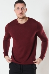 Clean Cut Copenhagen Merino Wool Crew Dark Plum Melange