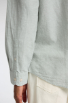 Selected Slim Sun Linen Hemd LS Iceberg Green / White