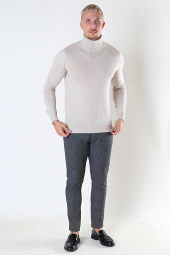 EMIL KNIT ROLL NECK Oatmeal