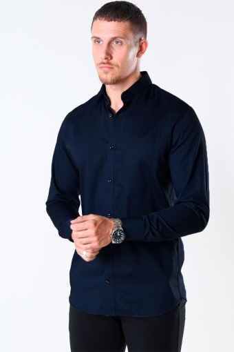 CARDIFF Hemd L/S Navy Blazer