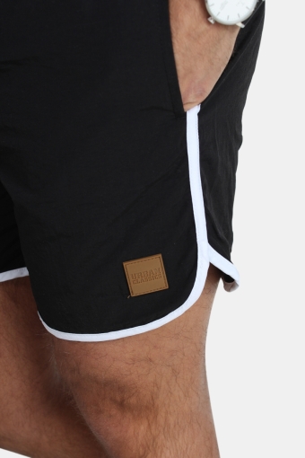 Retro Badehose Black/White