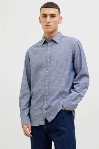 Summer Hemd LS Faded Denim