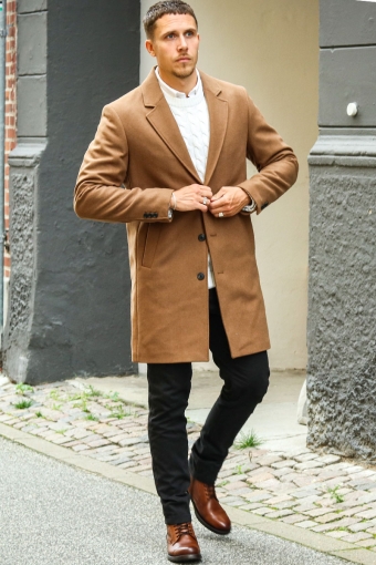 Harrison Wool Coat Khaki