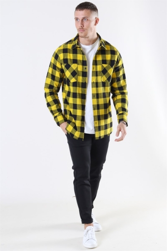 Checked Flanell Hemd Black/Honey