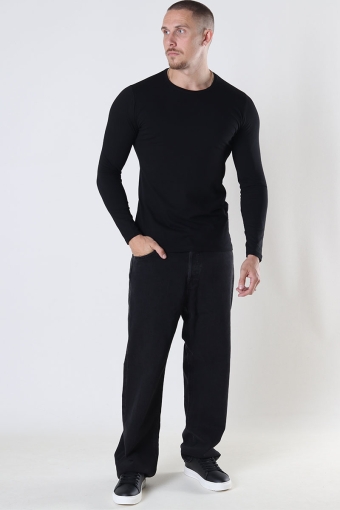 Muscle Fit LS T-Hemd Black