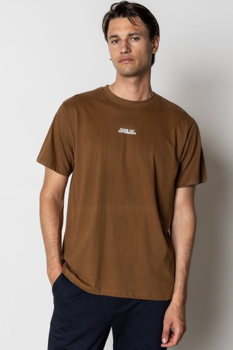 Cohen Brushed Tee SS Brown