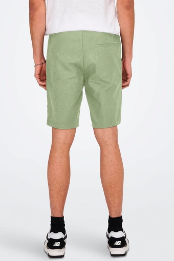 Linus Linen Shorts Swamp