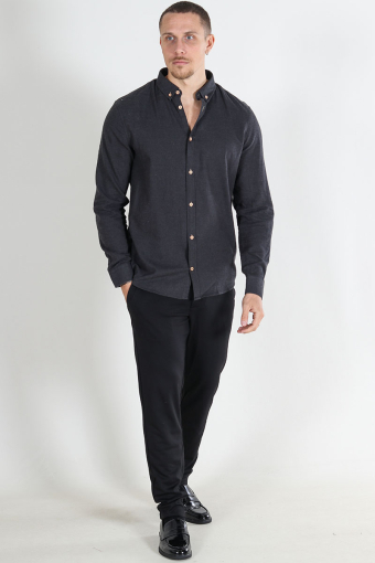 Johan Diego Cotton Hemd Black