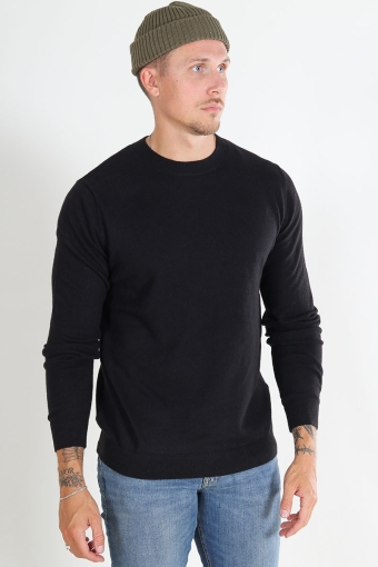 Carter Knit Crew Neck Black