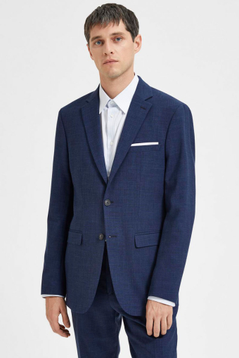 SLIM OASIS LINEN BLAZER Dark Navy