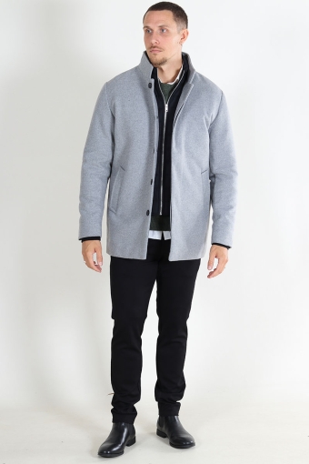 Harrison Wool Jacket  Light Grey Melange