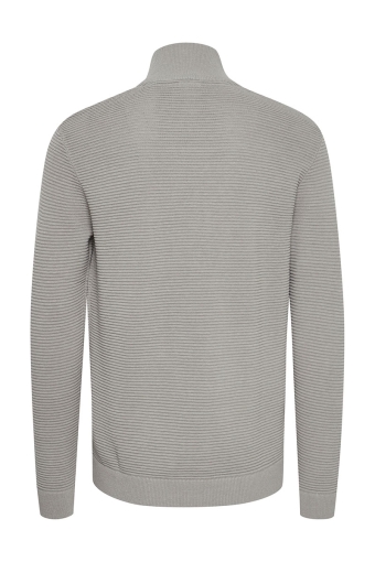 Valencia Knit Full  Zip Light Grey Melange