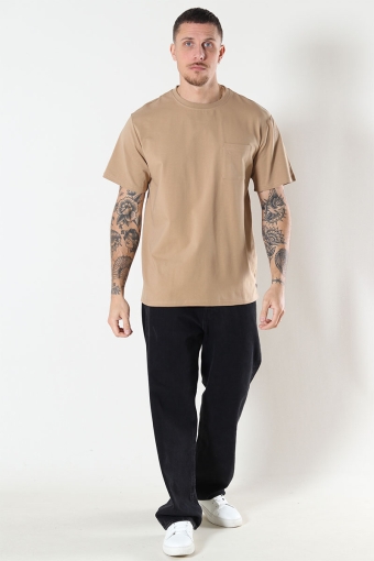 Clean Formal T-Hemd Warm Sand