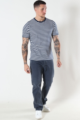 T-Hemd Striped Navy/White