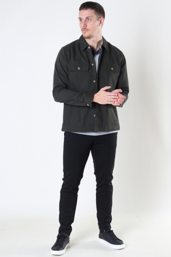 SILVIO LIFE LS TWILL OVERSHIRT Peat