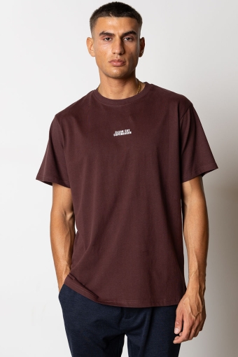 Cohen Brushed Tee SS Dark Plum