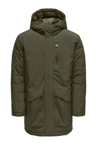 Global Parka Jacket Olive Night