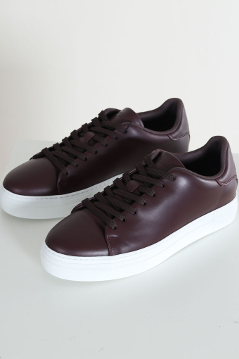 David Chunky Leather Sneaker Chocolate Brown