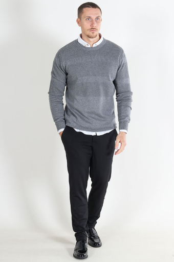 Hannes Cotton knit Lt Grey Mix