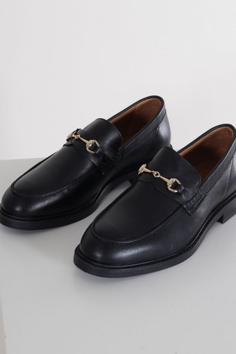 Blake Leather Horsebit Loafer Black