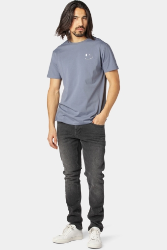 Patrick Organic Tee Dusty Blue