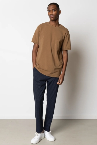 Clean Formal T-Hemd Brown