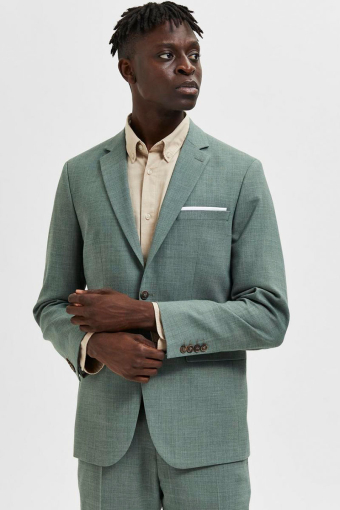 SLIM OASIS LINEN BLAZER Light Green Melange